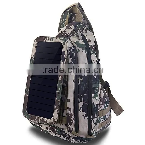 Camouflage Solar Panel Hiking Bag