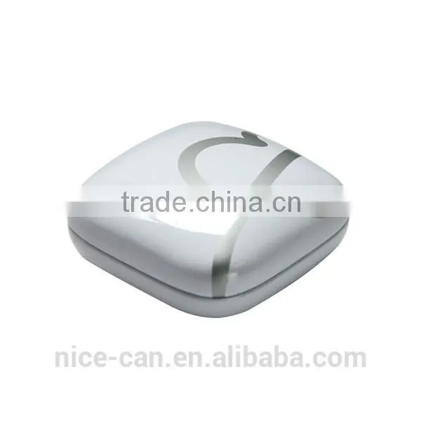 Luxurious jewelry metal gift tin box with sponge inside