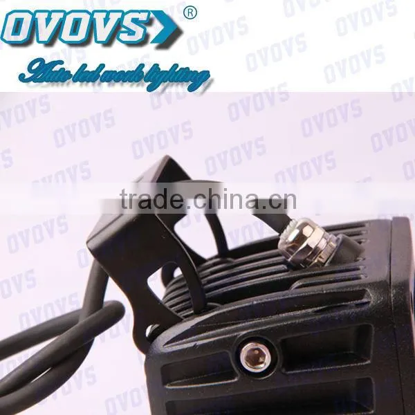 10-30v 12W LED work light with four color covers for truck, suv, atv, 4x4 off road, heavy duty machine