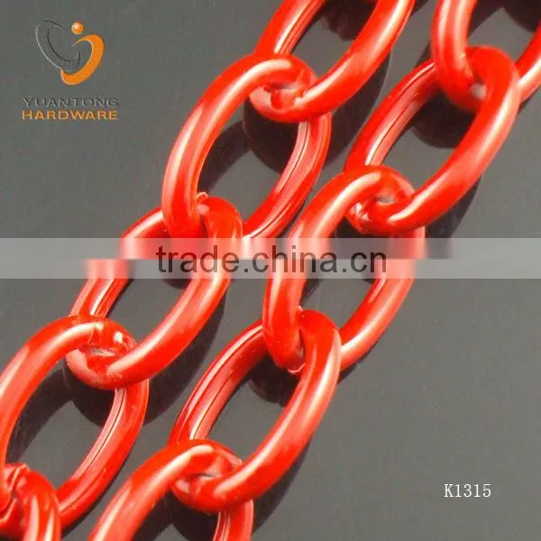 4.0mm purple color chain rhombus shape 45.3*25mm