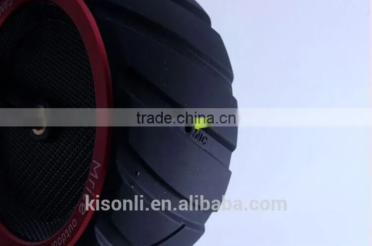 Universal mini wheel tyr stereo bluetooth speaker for computer, smart phones, tablets,pc,ipod,MP3,MP4