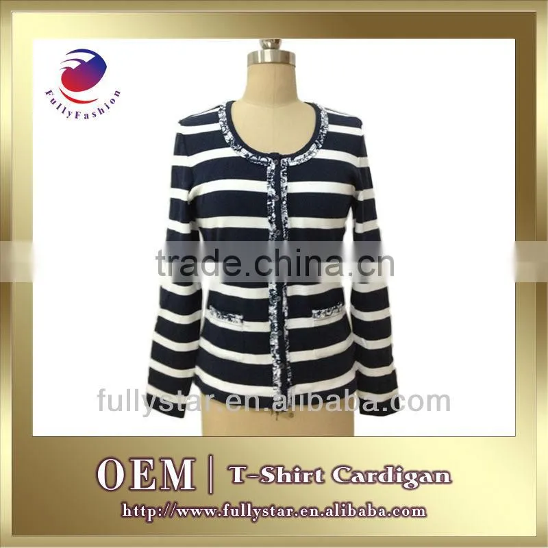 ladies stripe long sleeve t shirt