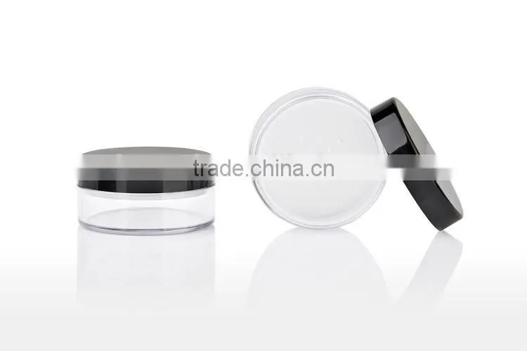 Simple design cosmetic packaging makeup powder jar single