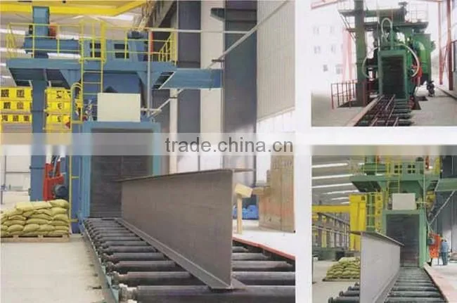 Roller conveyor H Beam Shot Blast cleaning Machines