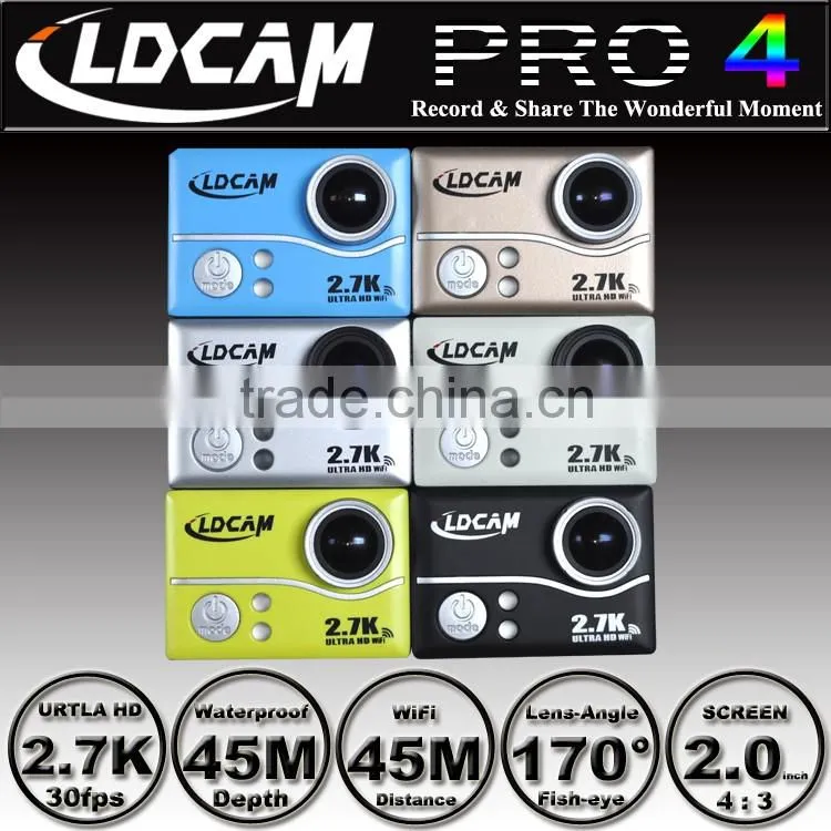 Big discounts!!! LDCAM PRO4 Ultra HD 2.7K/4K Video 170 degrees Wide Angle Sports action Cam 2-inch Screen 1080p 60fps