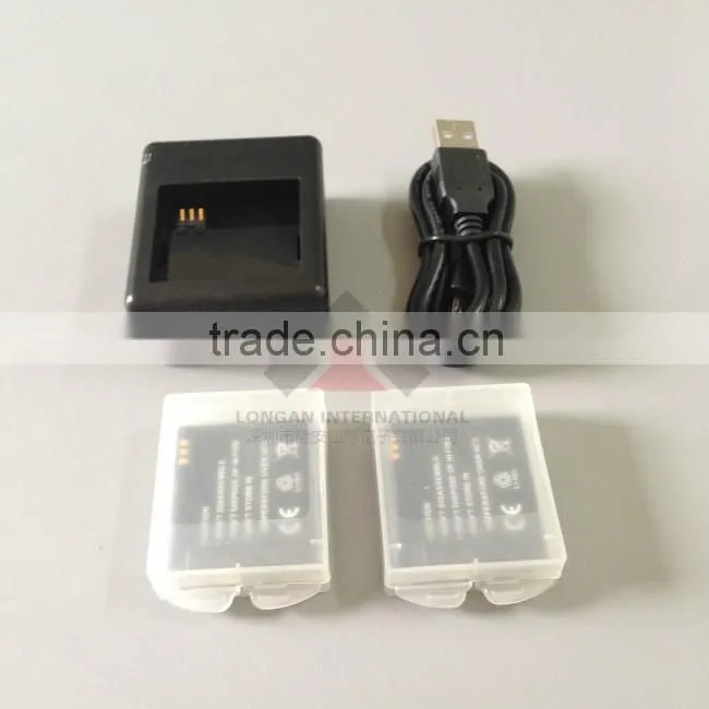 Portable Dual USB Travel Charger For Xiaomi Yi Battery