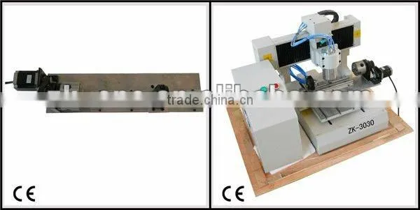 Desktop CNC Router with 4th Axis (ZK-3030) OEM available
