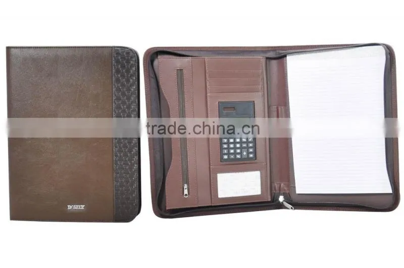 Portfolio/ PU leather folder / document folder professional supplier