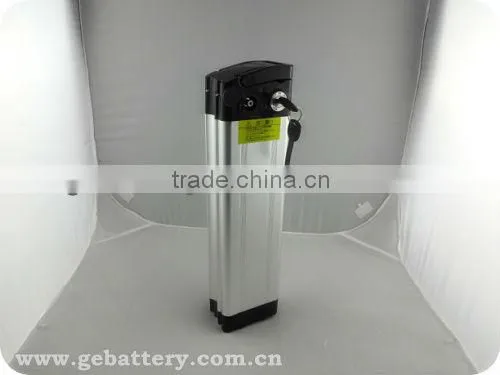 e-bike battery pack 24v 12ah LiFePo4 battery silver fish type