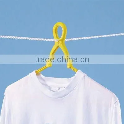 japanese household tool plastic hanger door hanger machine foldable happy yellow hanger 10 pcs set made in JAPAN