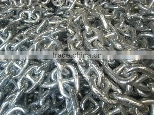 bright hot dip galvanized anchor chain link for ship