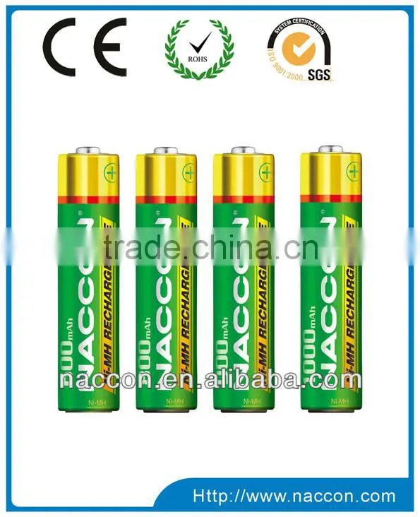 hot selling 1.2v 1000mah AAA Ni-Mh rechargeable battery..sc