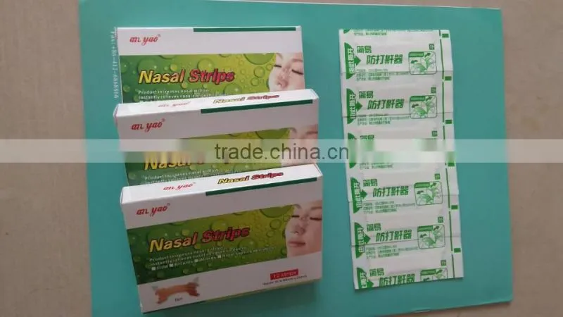 traditional herbal nasal strips for better sleep, better breath and reduce snore patch