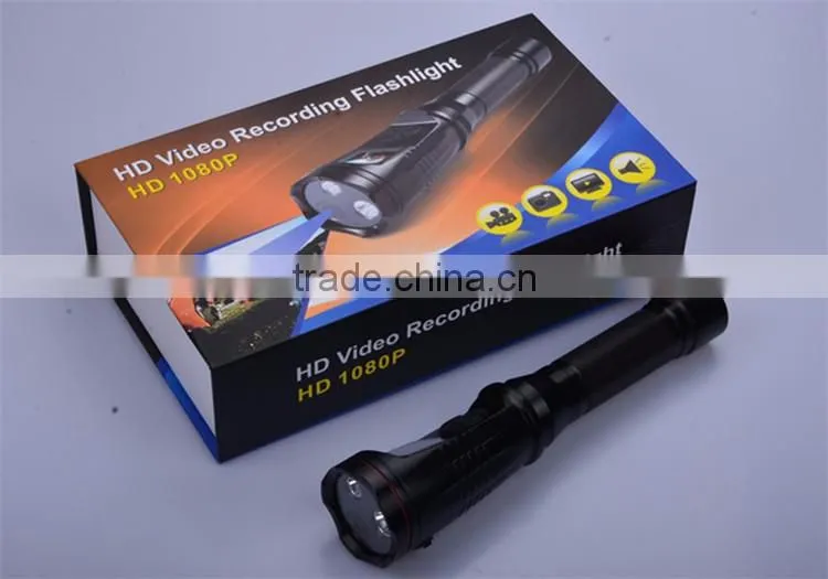 HD video recorder flashlight with strong light / low light / SOS function