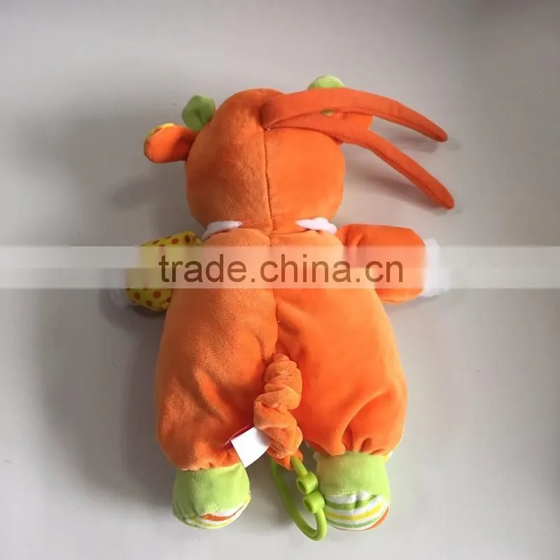 En71 Stuffed Elephant baby toy with music box