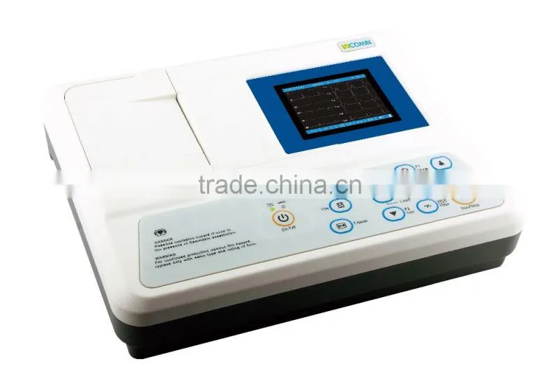 Interpretatio function 3-channel Electrocardiograph ECG/EKG Machine