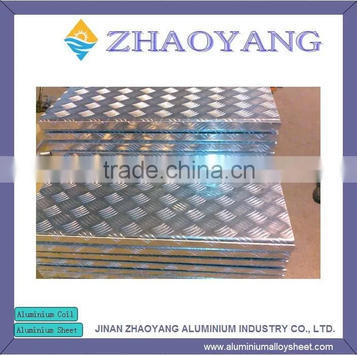 High Quality embossed 5 bars 2mm 3mm aluminum sheet aluminum plate