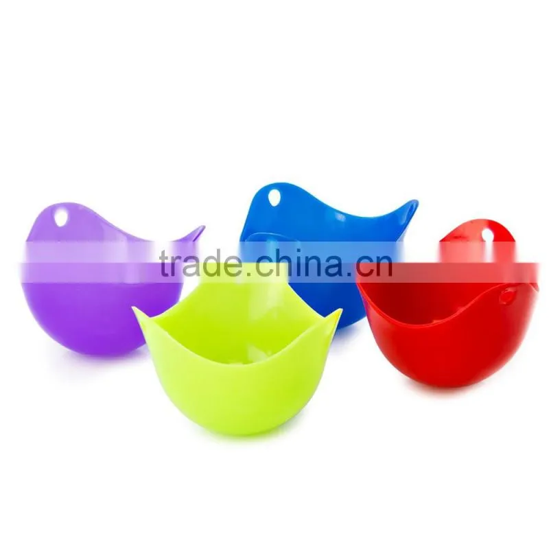 Silicone Egg Poaching Cups Silicone Egg Poacher Cookware Cups in Vivid Colors