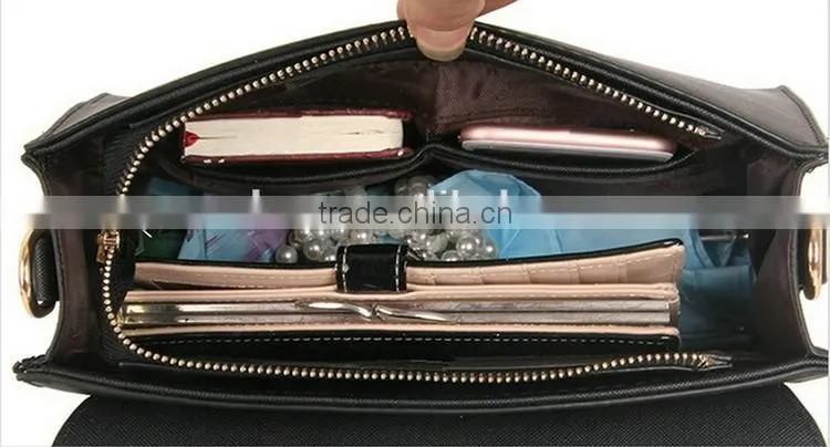 New arrival product embroidery Messenger leather bag products made in china
