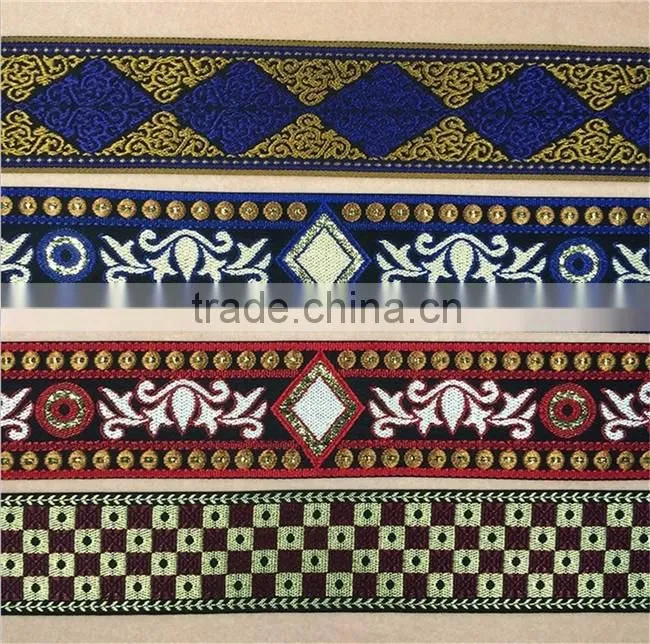 Colourful Jacquard Webbing/Ribbon For Clothing