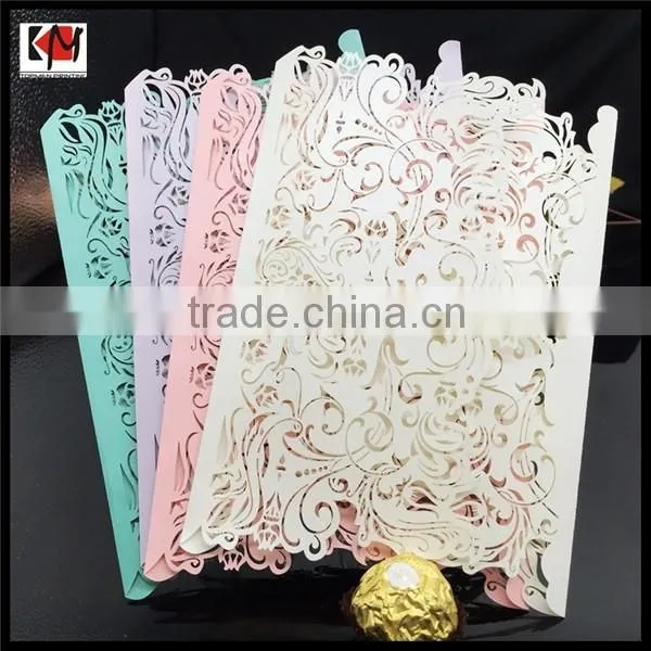 Elegant laser cut greeting card printing