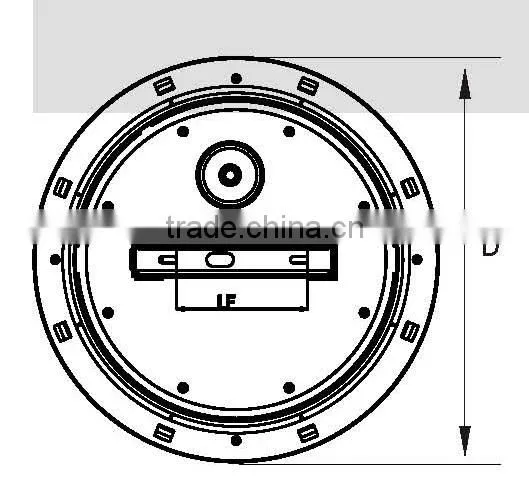 polycarbonate IP66 Round 14w LED Bulkhead