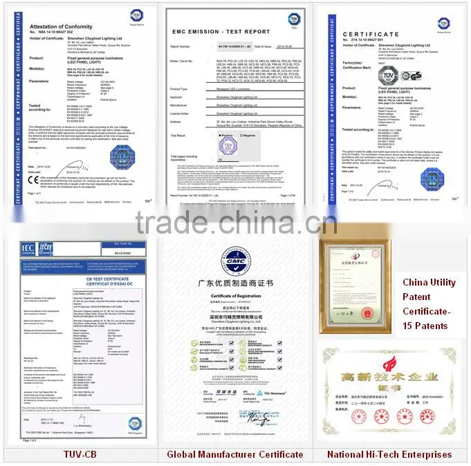 Ceiling Round Led Panel Light 12W TUV GS CB CE RoHS SAA