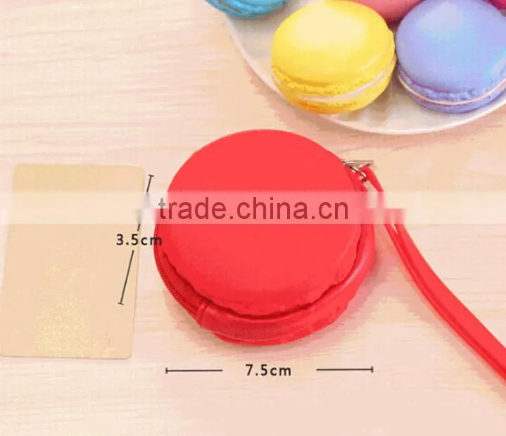 Wholesale durable silicone Macaron Jewelry box,Jewelry holder with handle,silicone coin bag