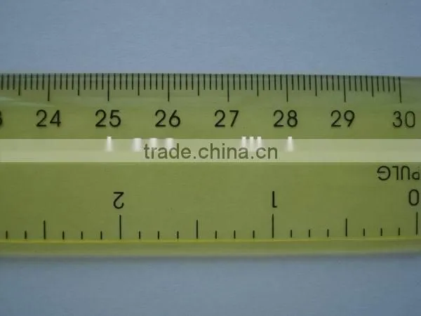 factory price cutom 30cm 12' plastic ruler with logo printing
