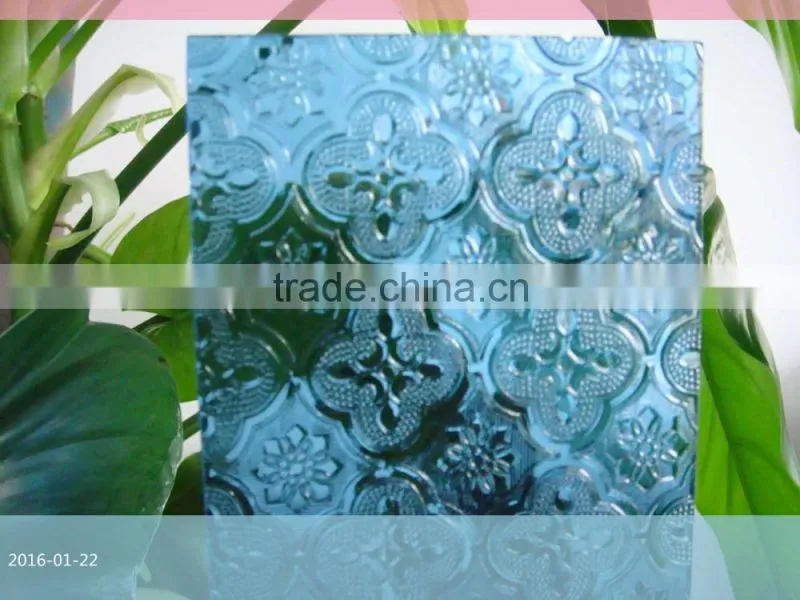 5 mm high quality pattern glass of shower room is the kitchen toilet partition optional can be customized a variety of design