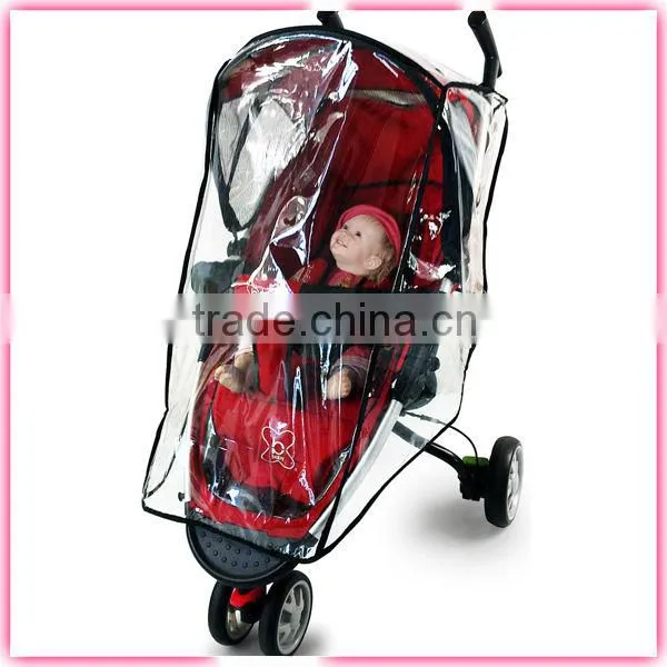 2015 high quality best selling good plastic rain cover for baby pram