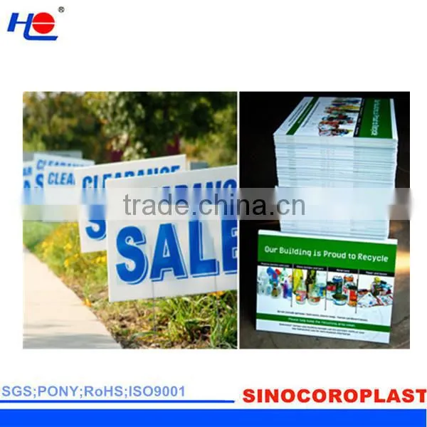 Coroplast Sign Double Sided Printed And Die Cut