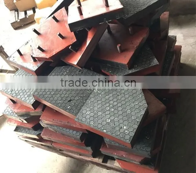 500 X 500mm Ceramic rubber wear liner with CN layer