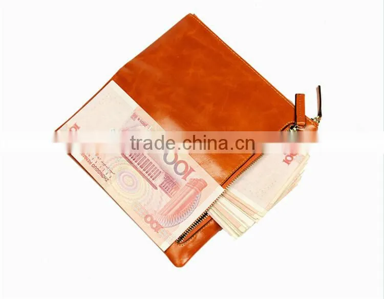 Real leather wallet genuine cowhide leather wallet Wholesale bulk lady leather purse