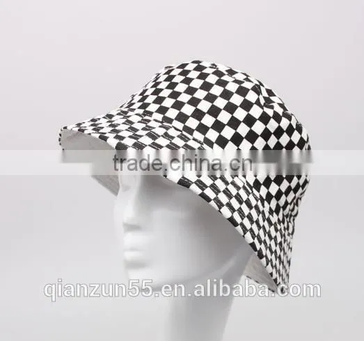 blue wide short brim custom streetwear floral 100% cotton flower print pattern bucket hat