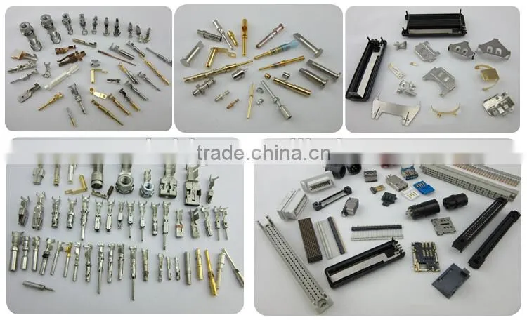 OEM Brass with gold pated auto stamping bullet crimping terminal