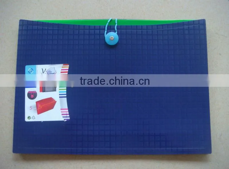 colorful multi-pocket file folders with plastic insert