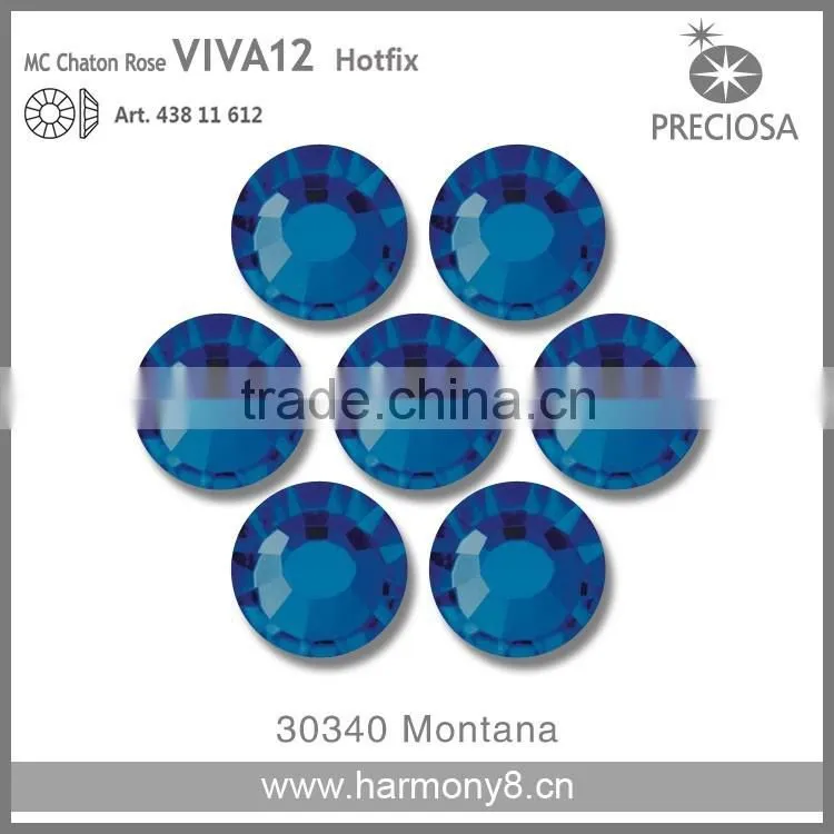 PRECIOSA Flat Back Hot Fix Rhinestones, Montana MC Chaton Rose VIVA12