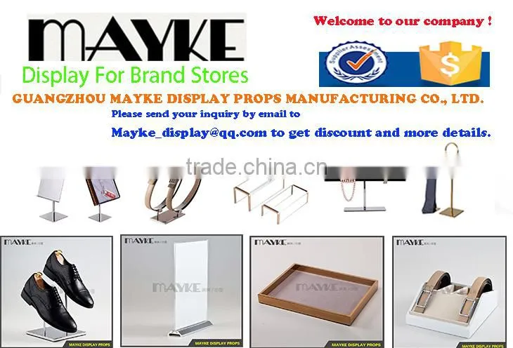 Factory direct supply for shopwindow with Round Metal Electroplating Man's Tie display stand