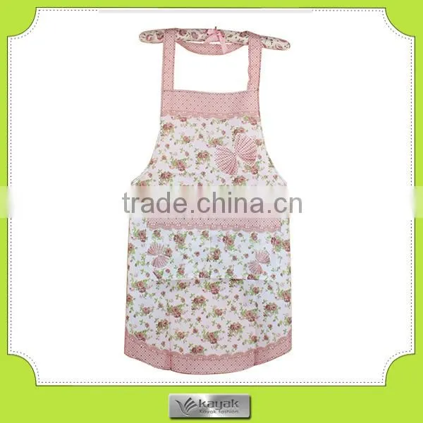 customized printed lady's sexy kitchen apron set