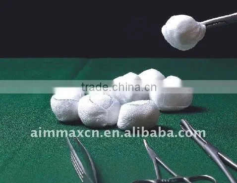 Medical sterile gauze swab cotton ball