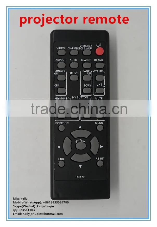 Projector remote control use for hitachi R017F