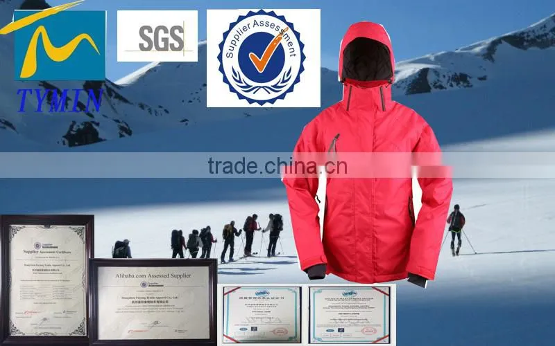 Hangzhou tymin outdoor factory womens gym wear hoodie snow ski snow jacket 6xl