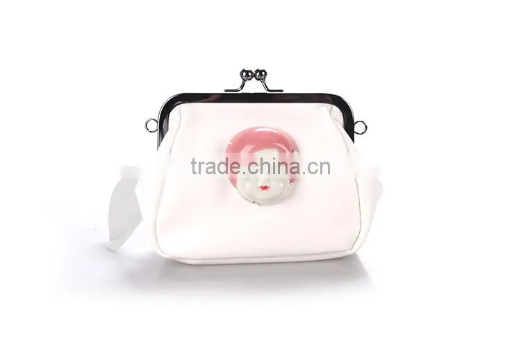 Hot selling 10 years experience Waterproof cute purse party bag pu wallet close body bag evening bag