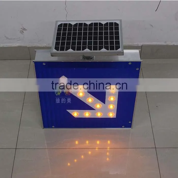 Customized size flashing light high way guidance led traffic sign