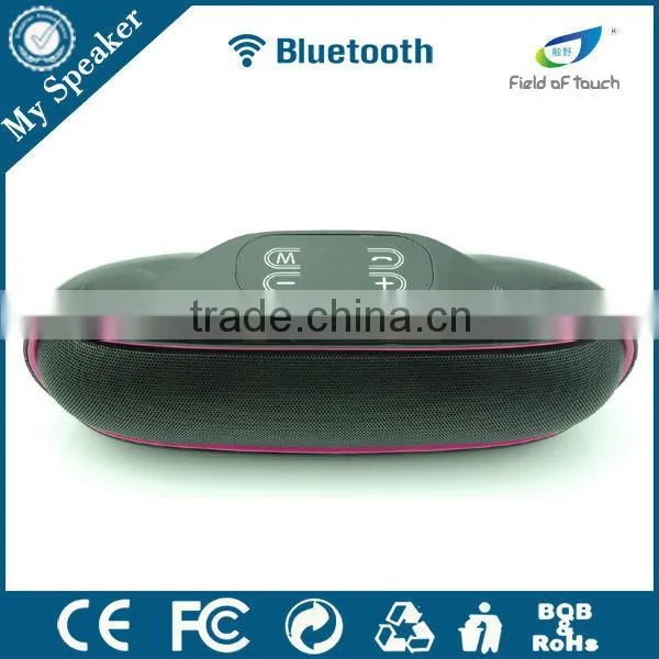 S309 Silver color Stereo sound bluetooth speaker with NFC,bluetooth radio with USB