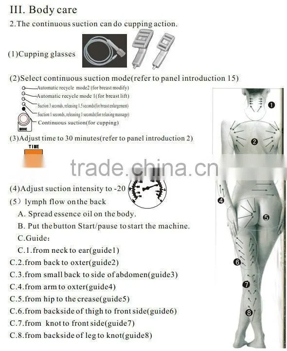 vacuum breast enlargement / vacuum butt lifting machine