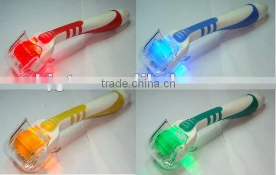 LED Microneedle dermaroller,micro needle dermaroller,skin lifting roller.CE marked