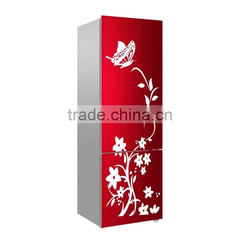 Butterfly pattern fridge door cover decals sticker for home decoration