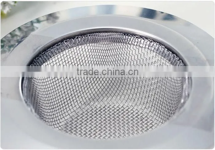 YS Factory cheap Stainless Steel Perforated Sink Basket Strainer/metal filter strainer with large wide rim/drain strainer basket